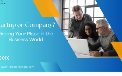 Startup or Company? Finding Your Place in the Business World
